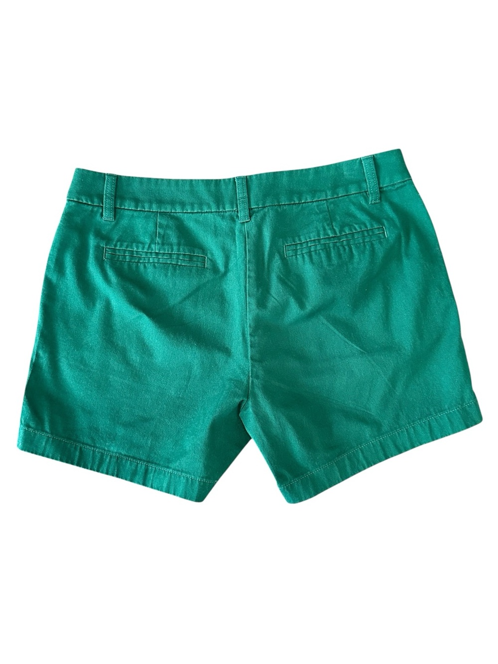 J. Crew Factory 5" Classic Chino Mid-Rise Kelly Green Fun Preppy Shorts Size 8 - Picture 3 of 8